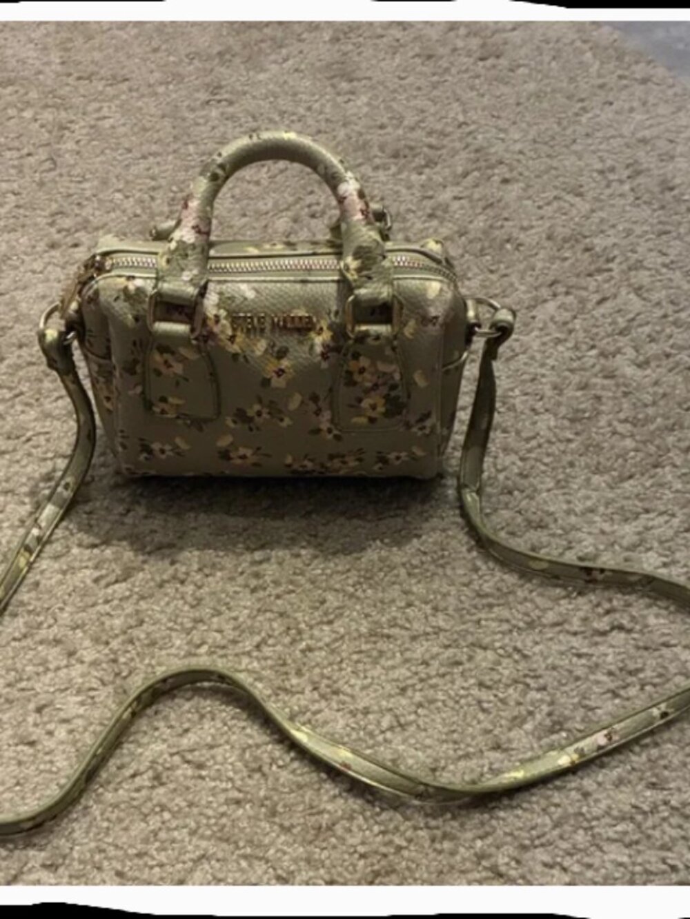 Steve Madden Olive Floral Crossbody Bag โข Like New โข Lightweight Everyday Style